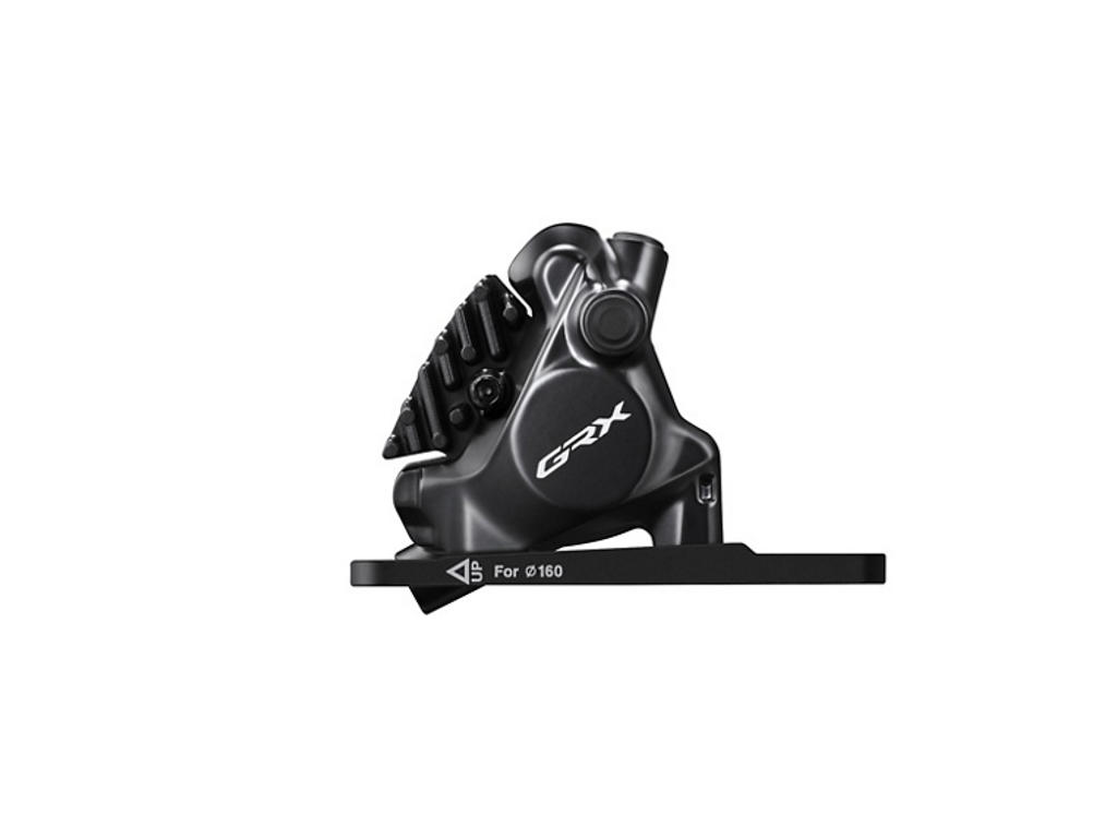 Shimano GRX - Bremsekaliber til for - Hydraulisk - Flat mount - BR-RX820 - Sort