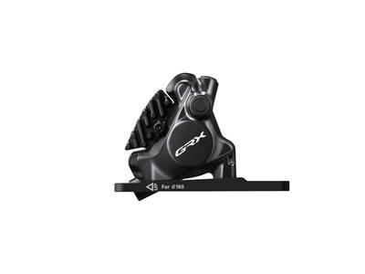 Shimano GRX - Bremsekaliber til for - Hydraulisk - Flat mount - BR-RX820 - Sort