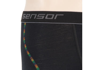 Sensor Merino Air Boxers - Uldunderbukser m. kort ben - Mand - Sort