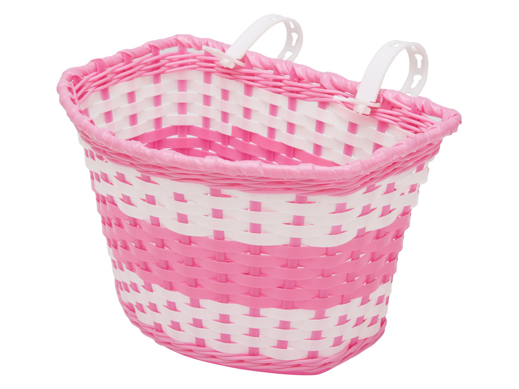 OXC - Kurv i plast til juniorcykler - Rosa