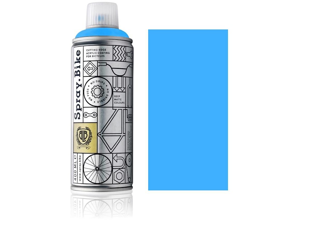 Spray.Bike spraymaling 400 ml fluorescerende lyseblå