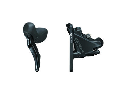 Shimano GRX - Bremsegreb venstre, bremsekaliber og olieslange - Hydraulisk - RX400/RX400