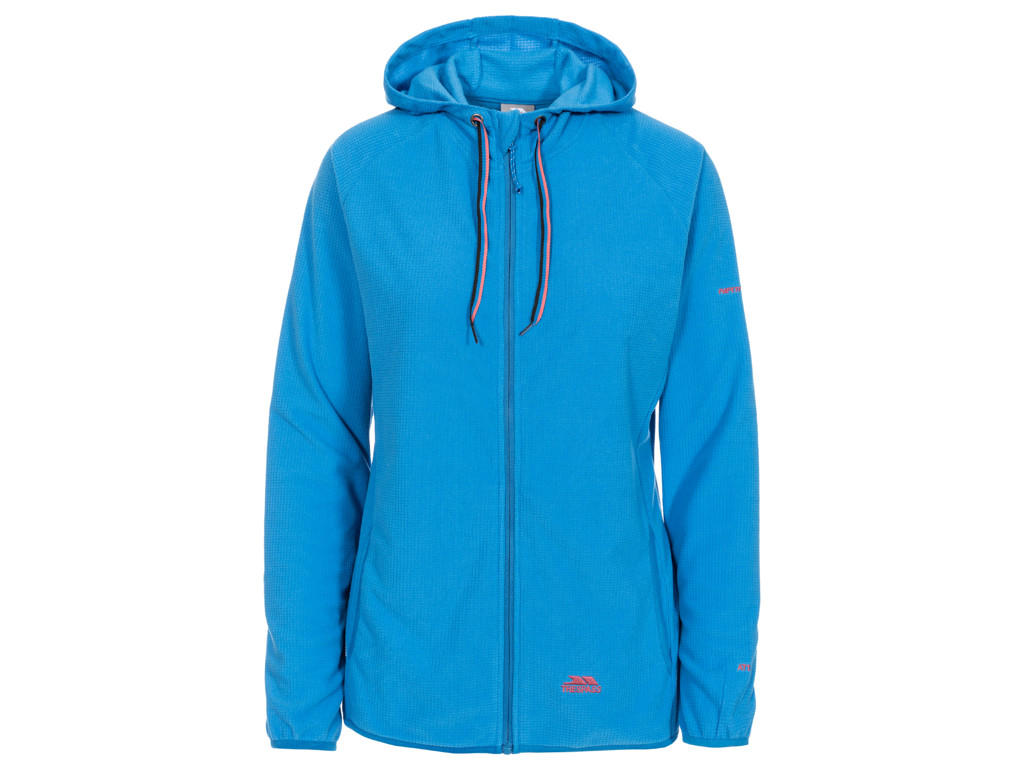 Trespass Network - Dame Fleece hættetrøje - Blå