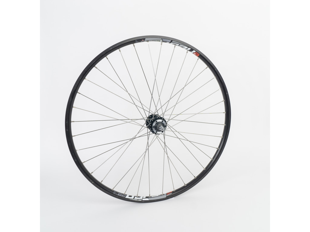 Connect Citybike Baghjul - 700C  - Skruekrans - Mach1 fælg - Skivebremse - Sort/Sølv