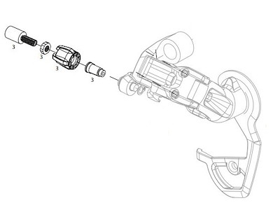 Sram Red 2008-2011 Kabelspændings Bolt