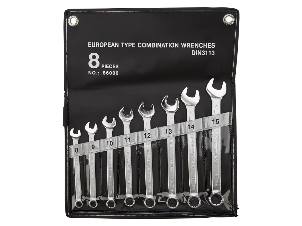 OnGear - Ringgaffelnøglesæt - Fra 8 til 15 mm - 8 stk.