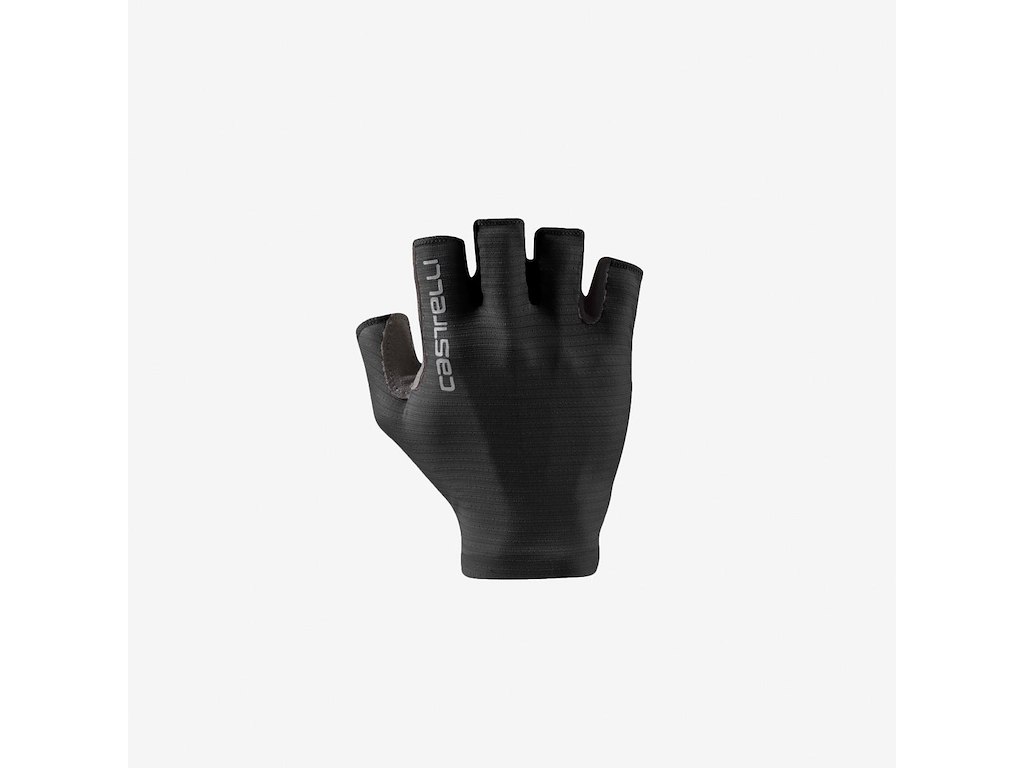 Castelli Espresso cykelhandsker med korte fingre lys sort dame (Størrelse: Medium)