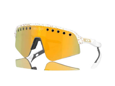 Oakley Sutro Lite Sweep - Cykelbriller - Prizm 24k  - White splatter MVDP signature edition