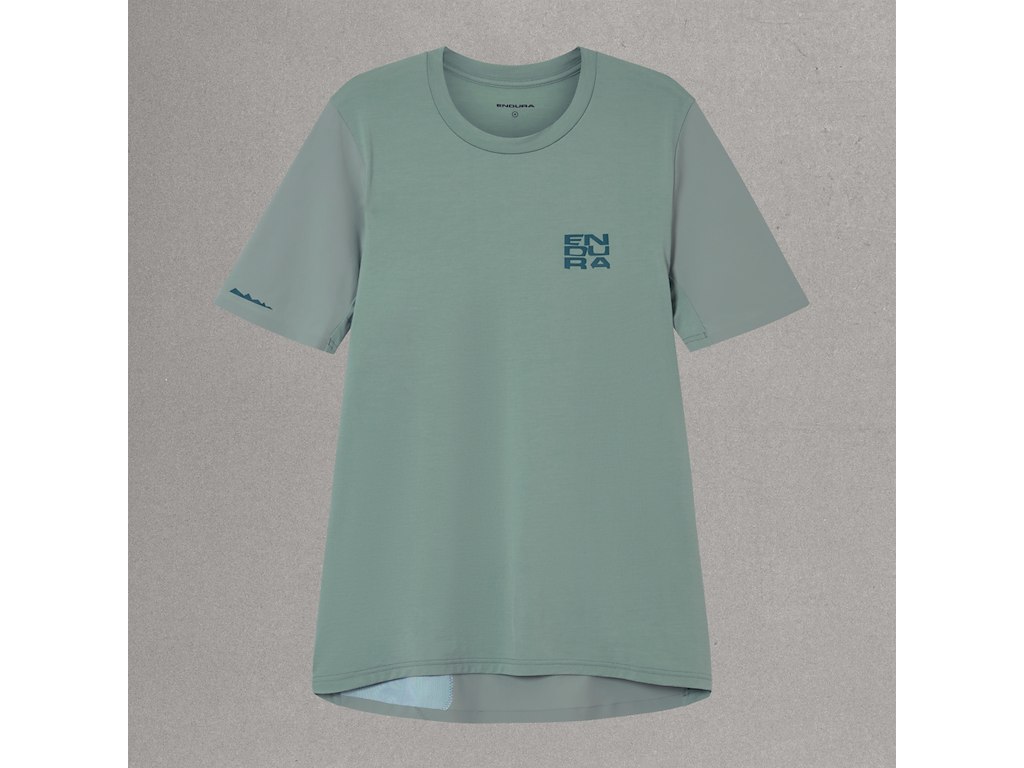 Endura Alltrack Ride Jersey - Cykeltrøje - Korte ærmer - Sage Green - Str. 2XL