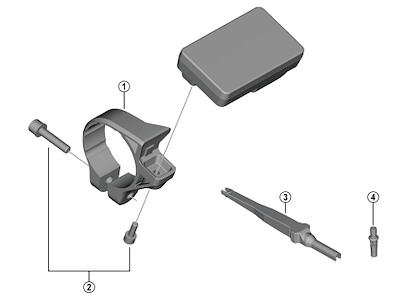 Shimano Steps holder med møtrik type B 35mm til computer model SC-EN600