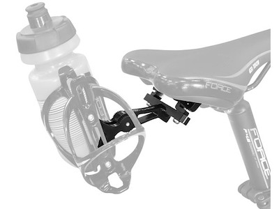 FORCE Flaskeholder beslag til sadel dobbelt