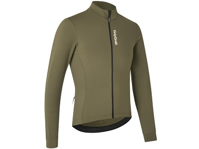 GripGrab RIDE Thermal Long Sleeve Jersey - Cykeltrøje - Herre - Olive Green - L