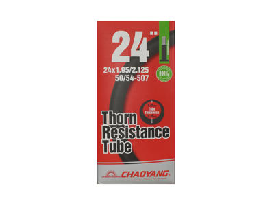 Chaoyang Slange 3,7mm tyk - 24 × 1.95-2.125 med 40mm lang Autoventil