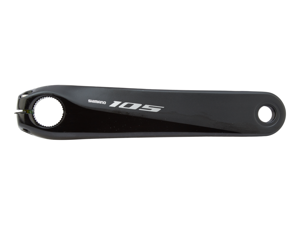 Shimano 105 - Pedalarm venstre side til FC-R7000 - 175mm lang - Splined fit - Sort