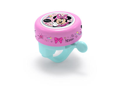 Seven - Minnie Mouse - Ringeklokke til børnecykel - Pink -  Str. Ø55mm