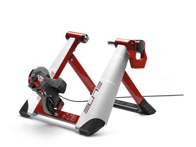 Elite Novo Force Deluxe - Hometrainer med tilbehørspakke - Hvid/Rød 