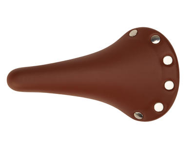 Raleigh - Unisex sadel - Brun m/kobbernitter - Vinyl