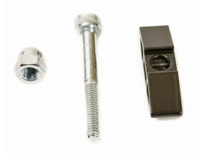 Beslag til støtteben smal sort