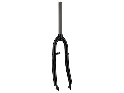 FORCE forgaffel MTB 26" AHEAD 1 1/8" stål 250 mm lang V-bremse - blank sort