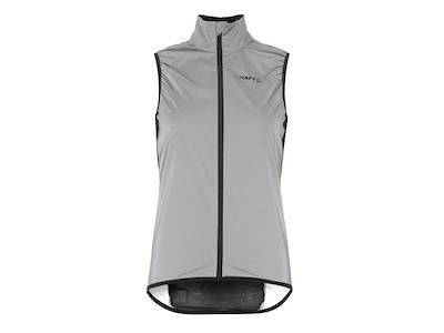 Craft Adv Essence Lumen Wind Vest - Dame - Sølv refleks