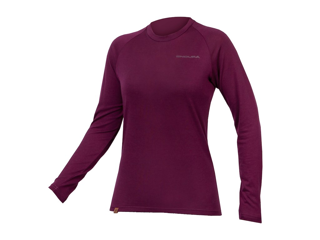 Endura Womens Baabaa Bland LS Baselayer - Baselayer - Aubergine - L