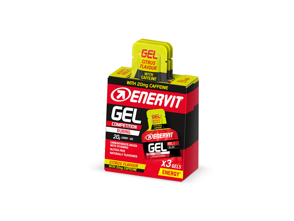 Enervit Sport Gel - Citrus - Med Koffein - 3x 25 ml