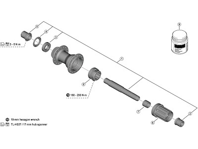 Shimano lukket leje 15x28x7mm til bagnav model FH-TC500