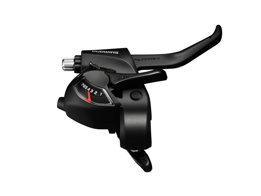 Shimano Tourney - Skifte- og bremsegreb Højre - Til 7 gear - med display - Sort