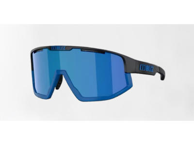 Bliz Fusion Small (25) - Cykelbriller - Brown Mirro/Blue Lens - Mat Sort