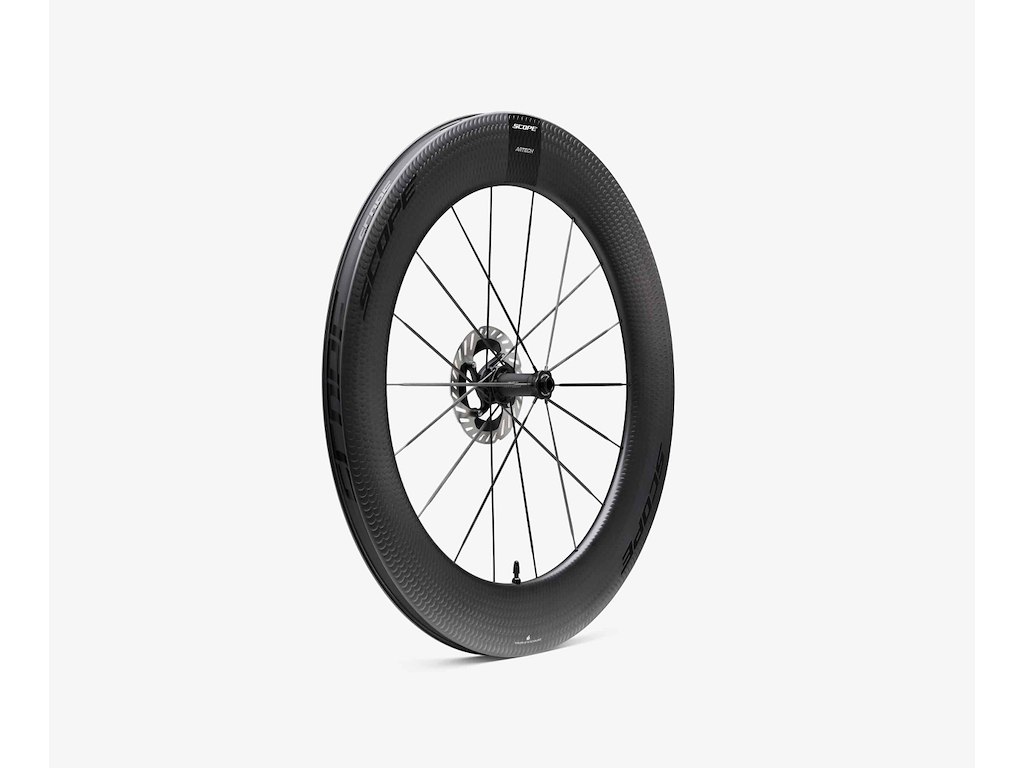 Scope Artech 8.T Disc forhjul Carbon 700c 85mm fælg - Black decals - 2025