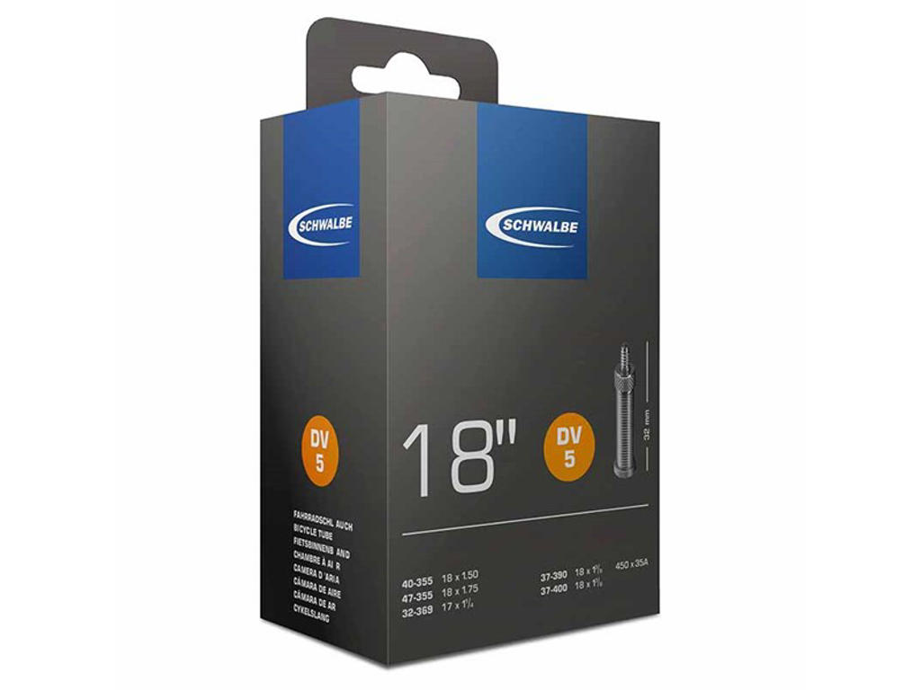 Schwalbe slange 18 x 1,75  med 40mm lang Dunlop ventil DV5