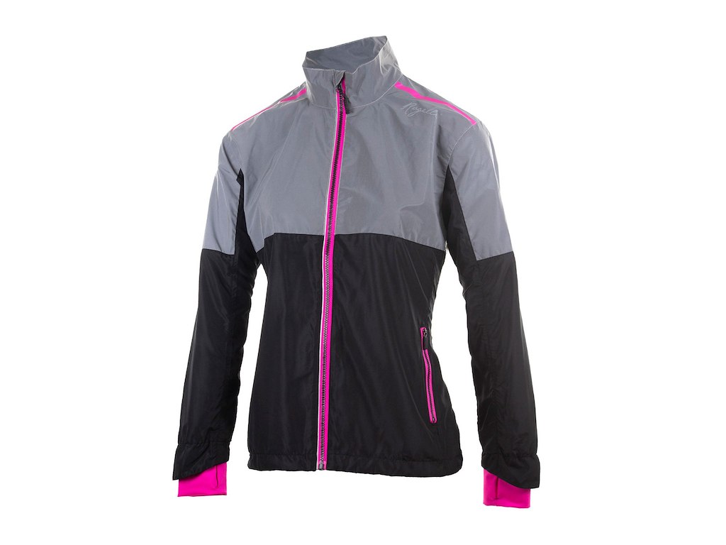 Rogelli Refleks Jakke Sort/Pink Dame Small