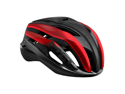 MET Trenta 3K Carbon cykelhjelm sort/rød Hjelmstørrelse 52-56 cm