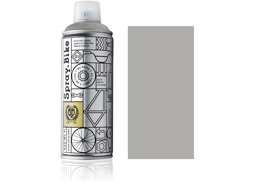 Spray.Bike spraymaling 400 ml metalgrå