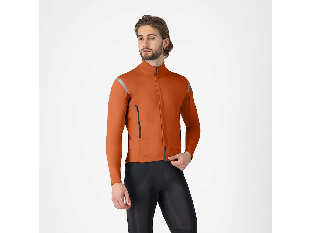 Castelli Perfetto RoS 3 Jacket - Cykeljakke - Mocha/Black Reflex - L