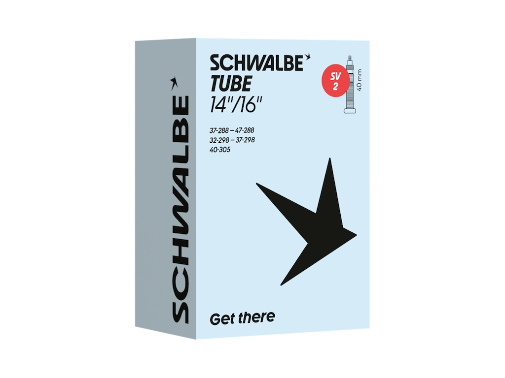 Schwalbe slange 14/16" (32/47-288/305) med 40mm lang raveventil SV2
