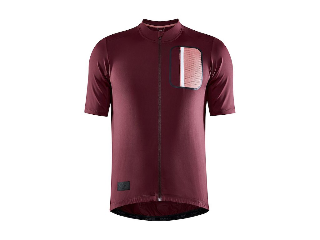 Craft ADV Offroad Jersey - Korte ærmer - Herre - Mørkerød - Str. S