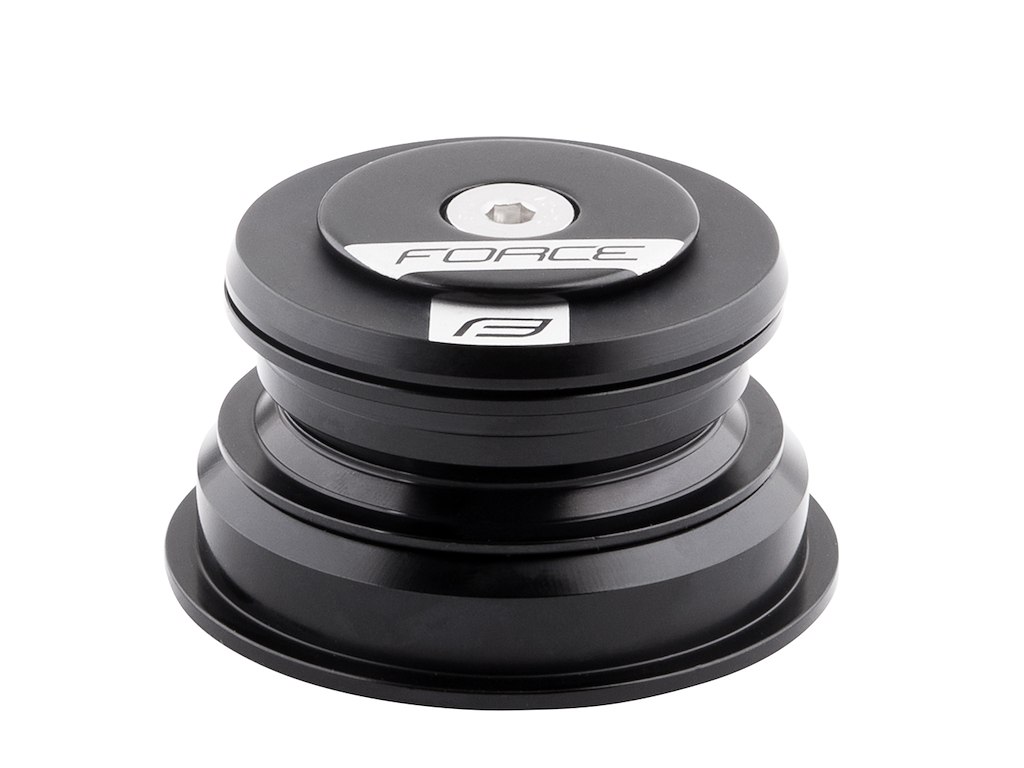 FORCE styrfittings tapered semi-integreret 1 1/8''-1 1/2'' - sort