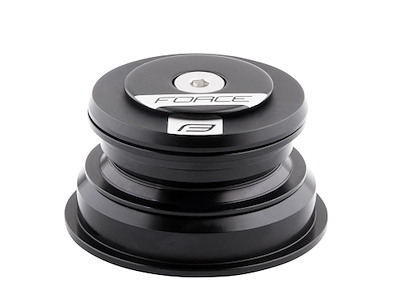 FORCE styrfittings tapered semi-integreret 1 1/8''-1 1/2'' - sort