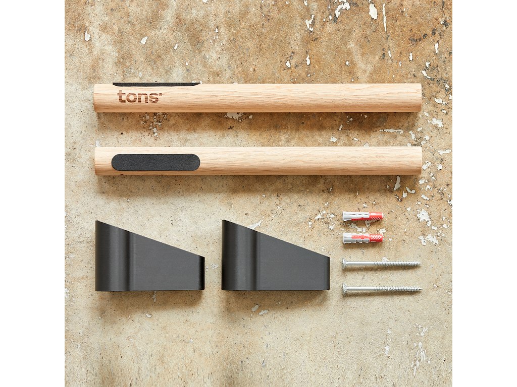Tons Vægmonteret Cykelophæng - Naturlig Eg