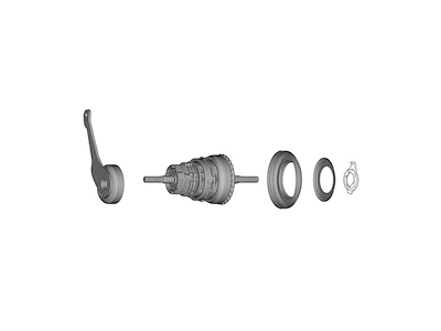 Shimano Nexus navindsats 175,5mm aksel til gearnav model SG-C3001-7C
