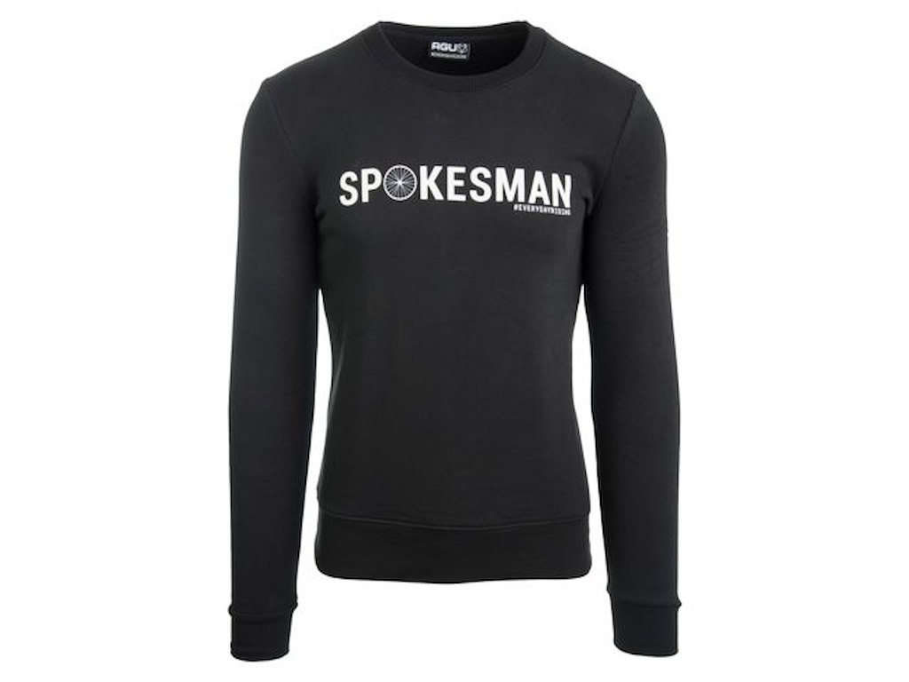 AGU Langærmet Sweater Crewneck Sort herre str. 2 XL