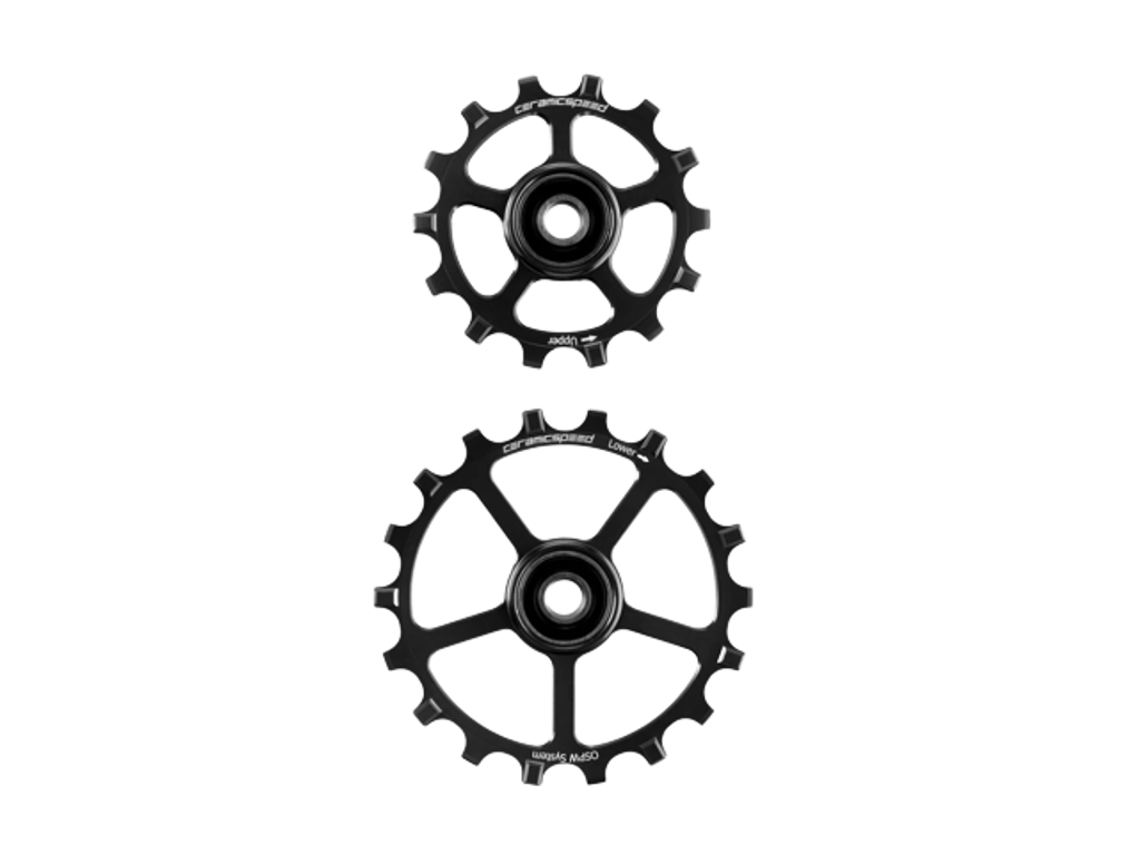 CeramicSpeed Keramisk Oversized Pulleyhjul - 14+18 - Sort