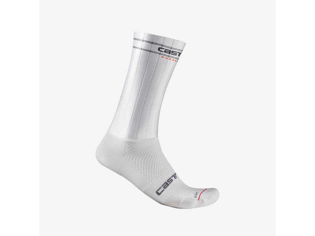 Castelli Fast Feet 3 cykelstrømper hvid (Strømpe str.: 36-38) Castelli Fast Feet 3 cykelstrømper hvid (Strømpe str.: 36-38)