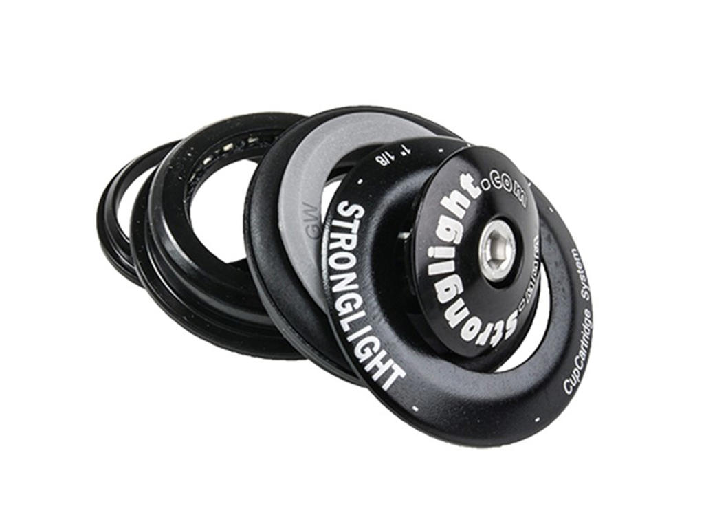 Stronglight Raz Steel Headset -Semi-integreret - 1 1/8" - Sort