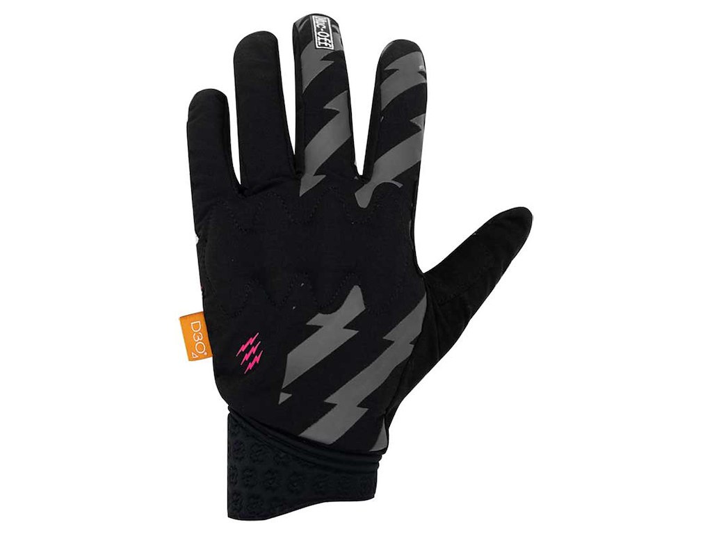 Muc-Off Gloves D30 Cykelhandsker - Sort grå bolt grafik - Str. M Muc-Off Gloves D30 Cykelhandsker - Sort grå bolt grafik - Str. M