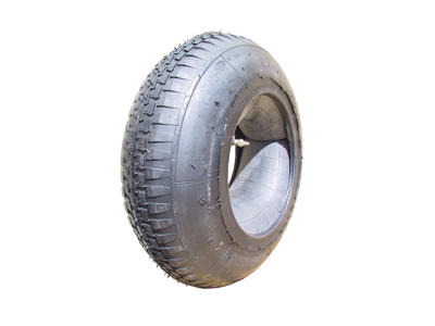 Trillebør dæk og slange 8 x 4.80/4,00 slange med auto ventil