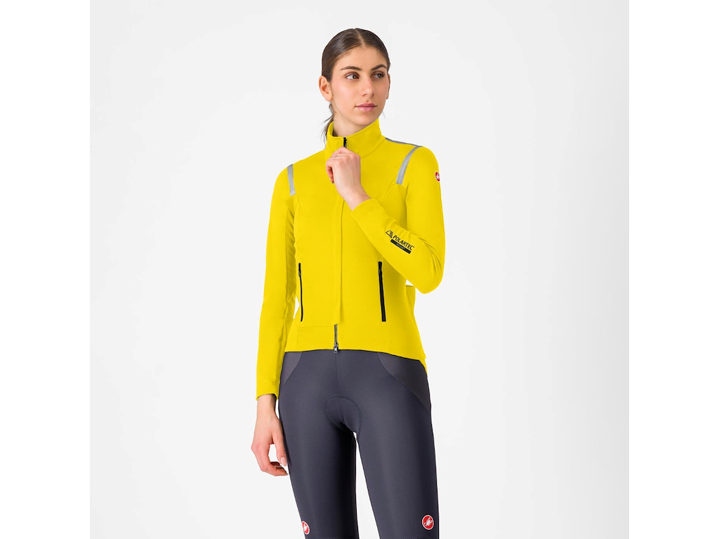 Castelli Perfetto RoS 3 Women's Jacket - Cykeljakke - Dame - Mango Mojito/Black Reflex - L
