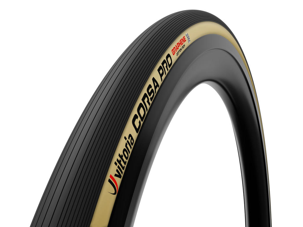 Vittoria Corsa Pro - Road foldedæk tubeless - 700x24-32c - Sort/Brun
