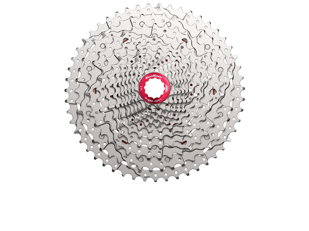 Sunrace CSMZ800 - Kassette 12 gear - 11-51 tands - MTB - Til Shimano HG - Metallic